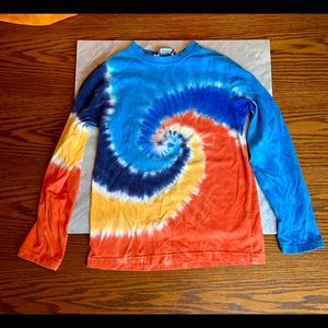Youth Lands End Tye Die LS shirt